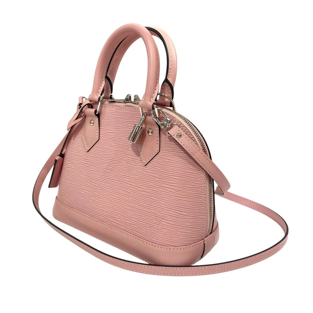 Louis Vuitton Epi Alma Top Handle Bag Leather Pink